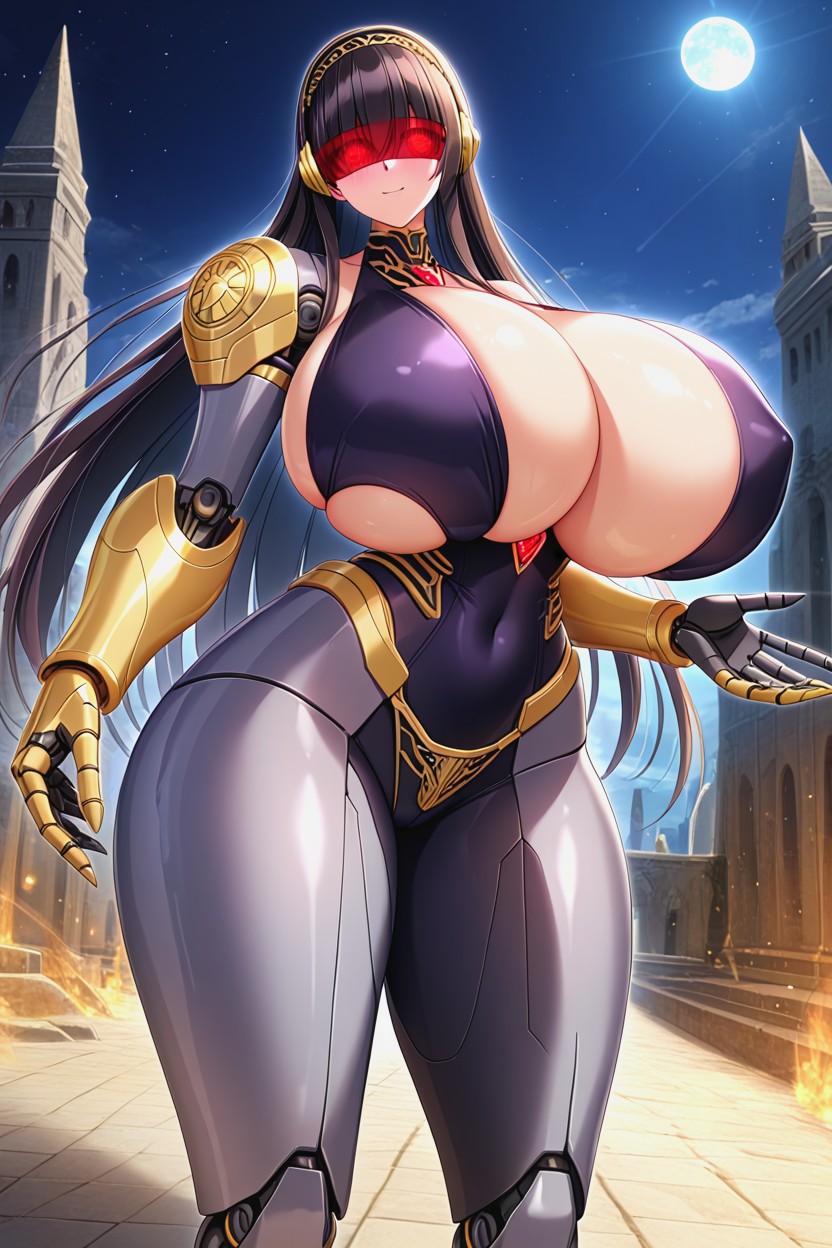 Glowing Eyes, Glowing Eyes, Wide Hips Hentai AI Porn