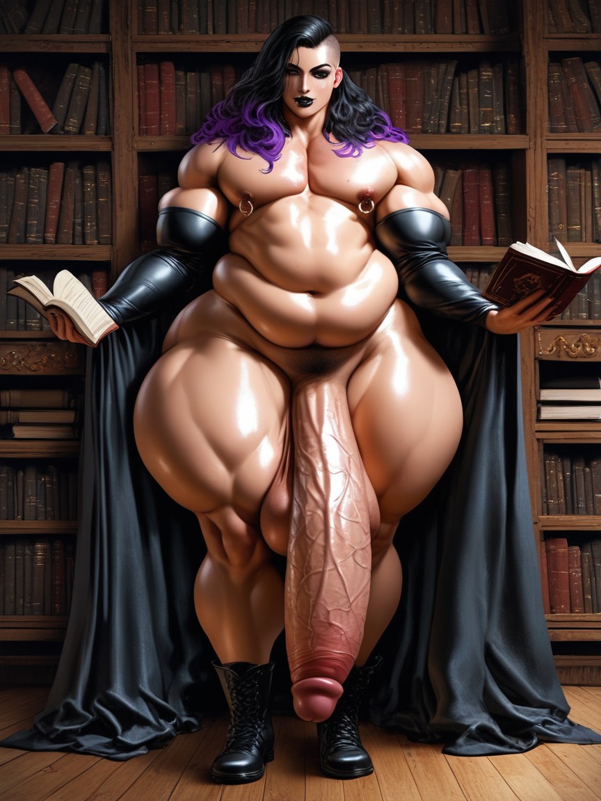 Hyper Penis Bigger Than Body, Full Body, Cute AI Gay Porn