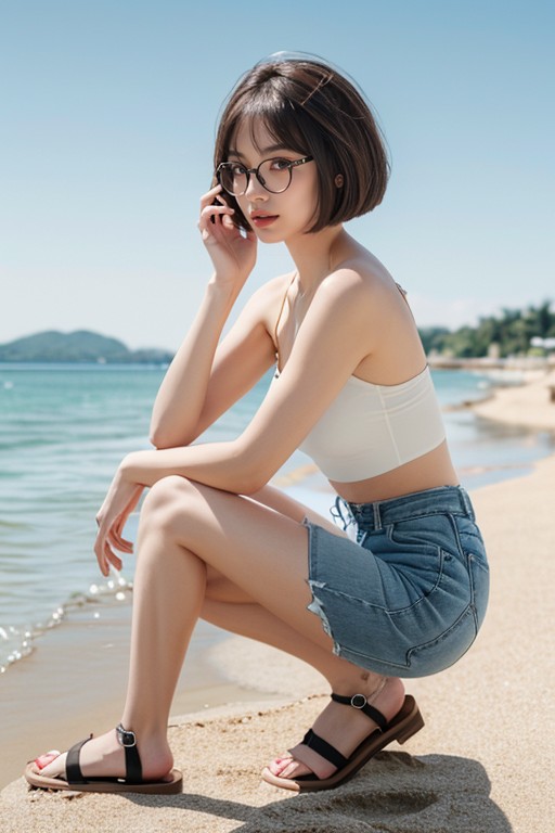 Realism, ハッピー, Thigh Gap アジアのAIポルノ