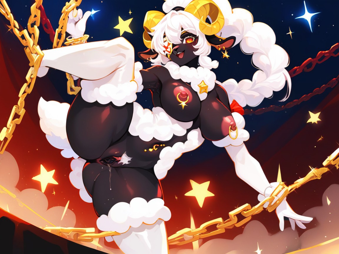 Sparkle Star On Body, No Public Hair, Armpits Porno IA Furry