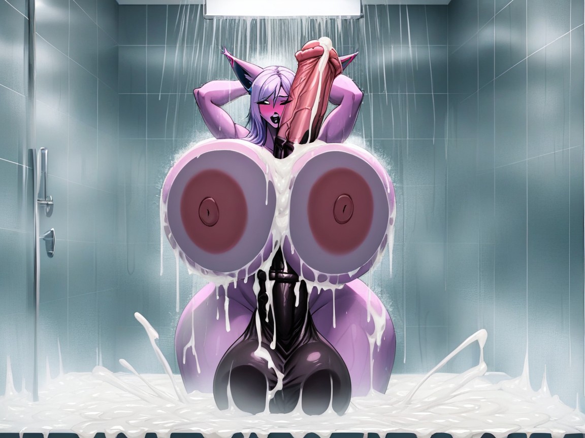 Tits On Glass, Cum Covered, Pony Cock Furry AI Porn