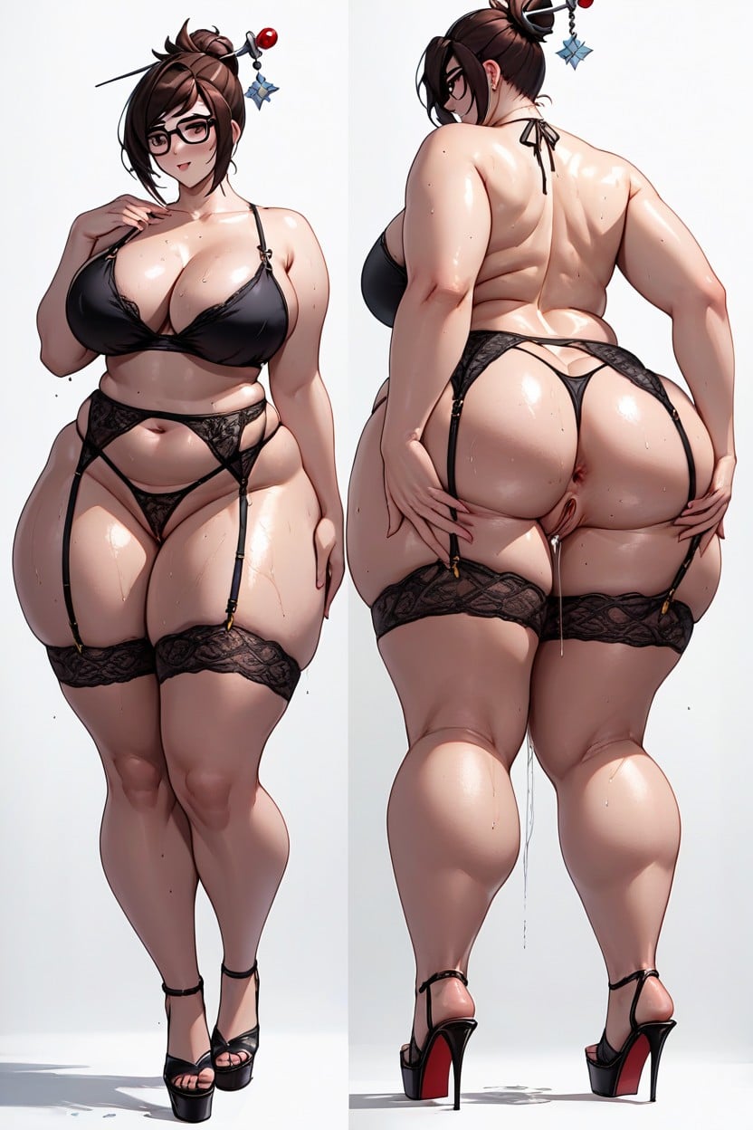 Ass Focus, Thong, Large Ass Hentai AI Porn