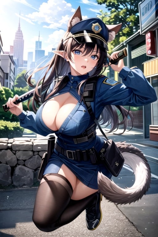 Cleavage, Woman, Godzilla Hentai AI Porn