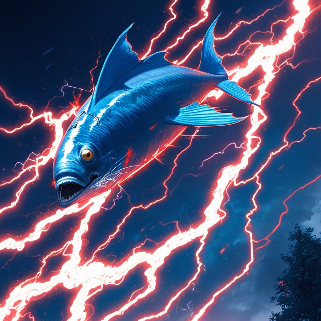 The Blue Fish Is Glowing, Deserted Place, No People Hentai AI Porn