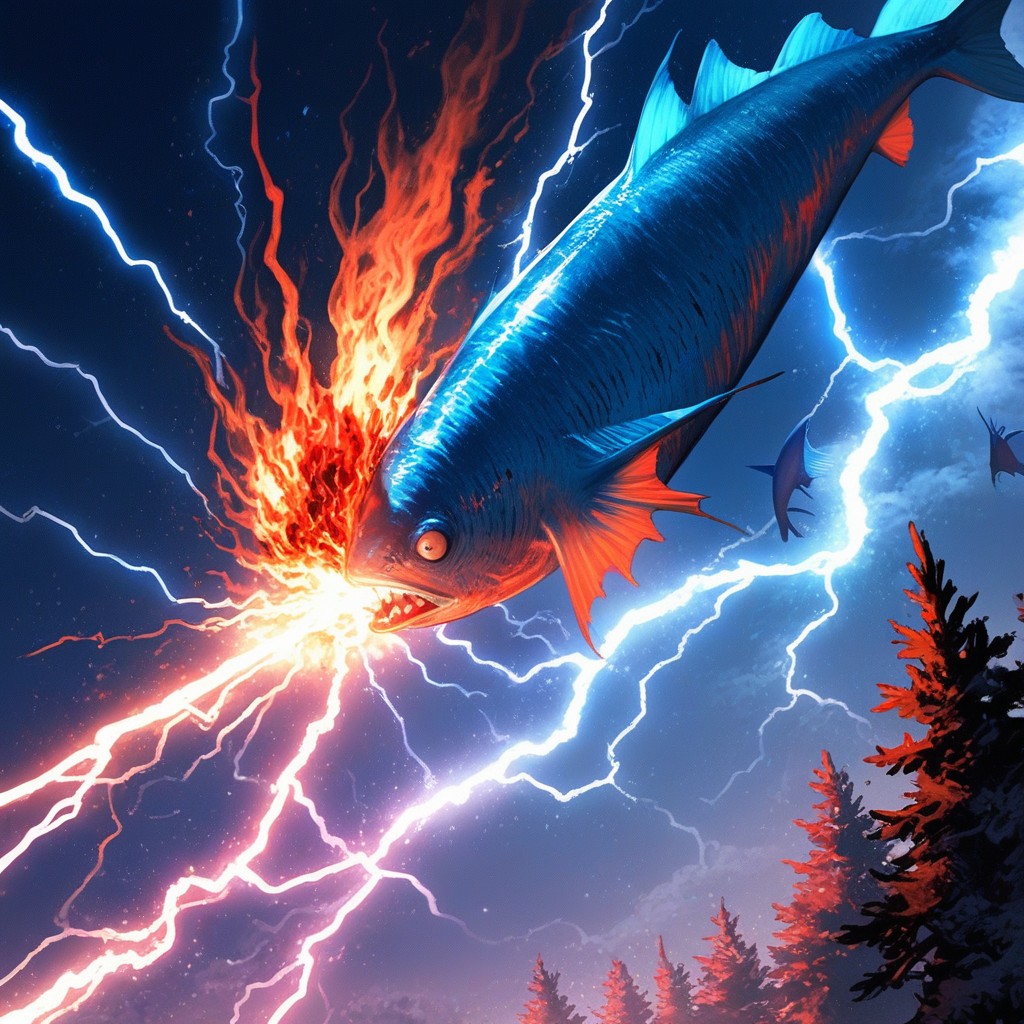 A Blue Fish Struck By Electric Discharge, Extremely, Oc Tuna Hentai AI Porn