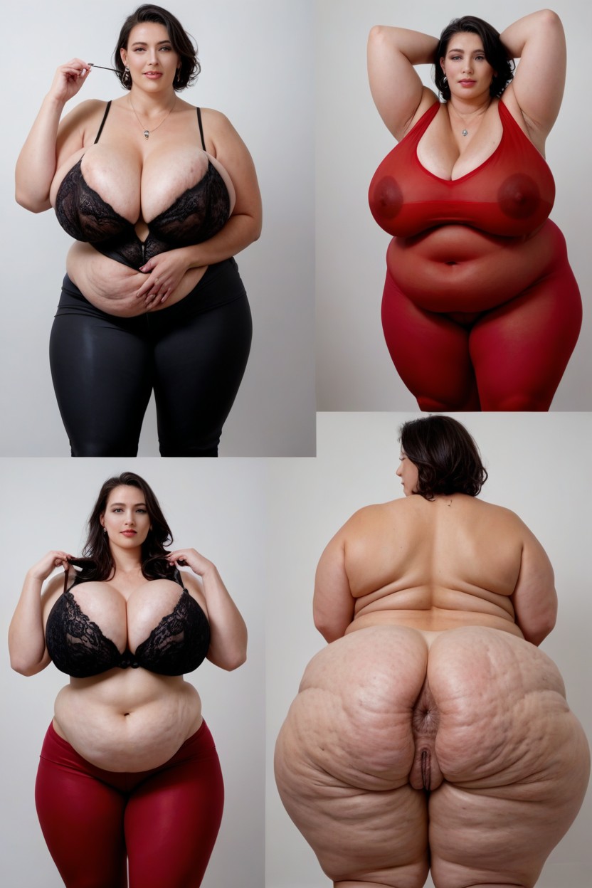 Tan Lines, Vascular, Hugging Every Curve BBW AI Porn