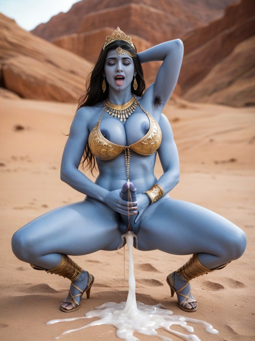 Big Boobs, Orgasm Facd, Desert Location AI Porn