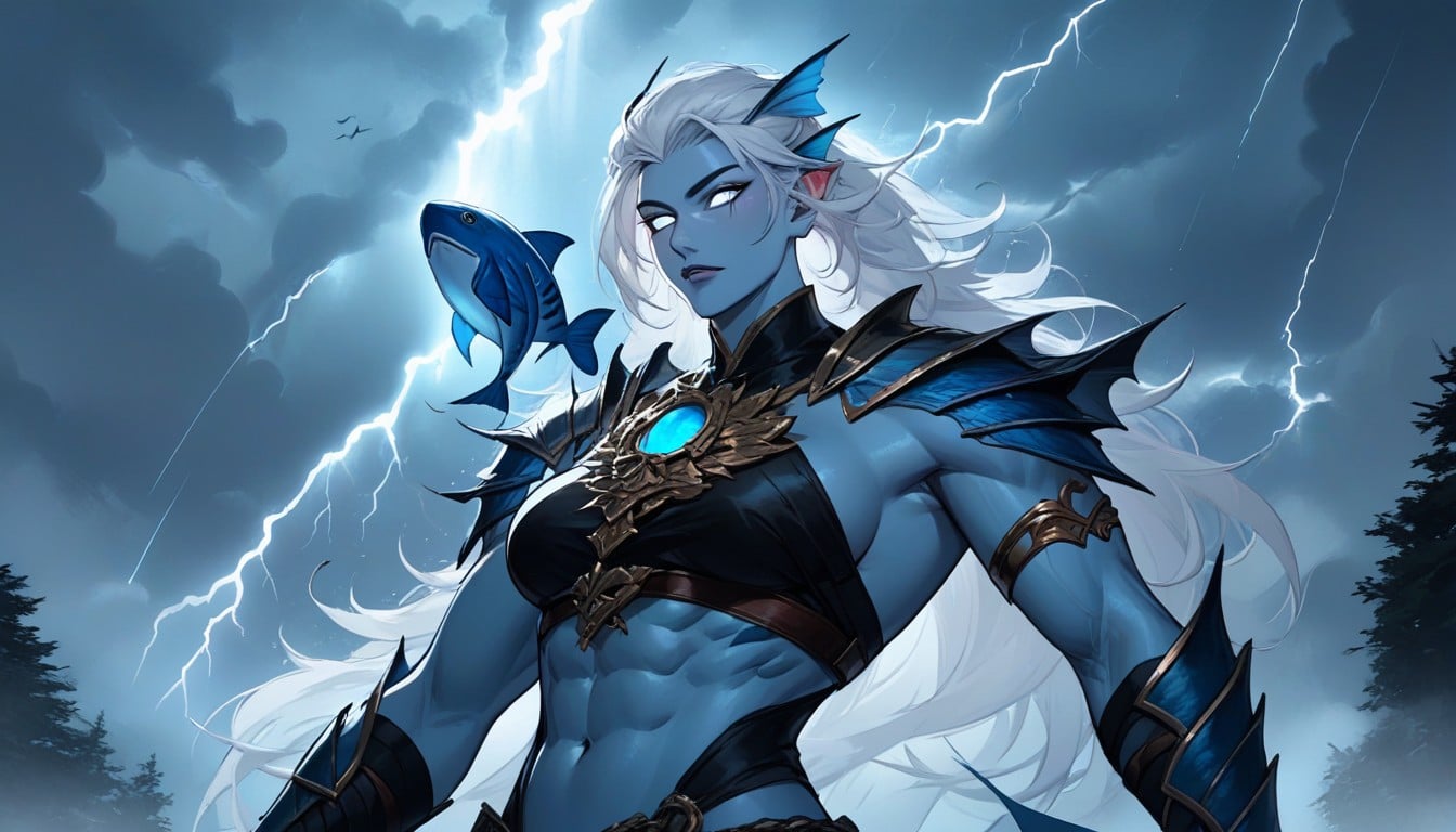 Waist Shot, Stormy Weather, Female Hentai AI Porn
