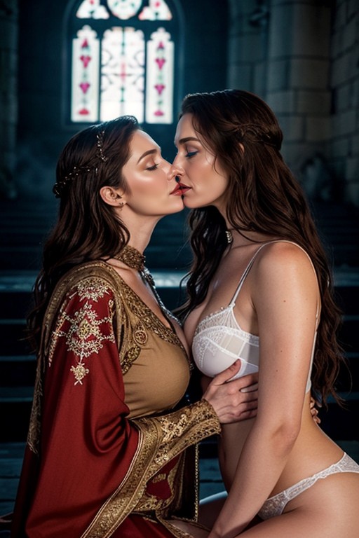 Bright Red Cheeks, Decorated Kaftan, Scary Evil In Walls AI Porn