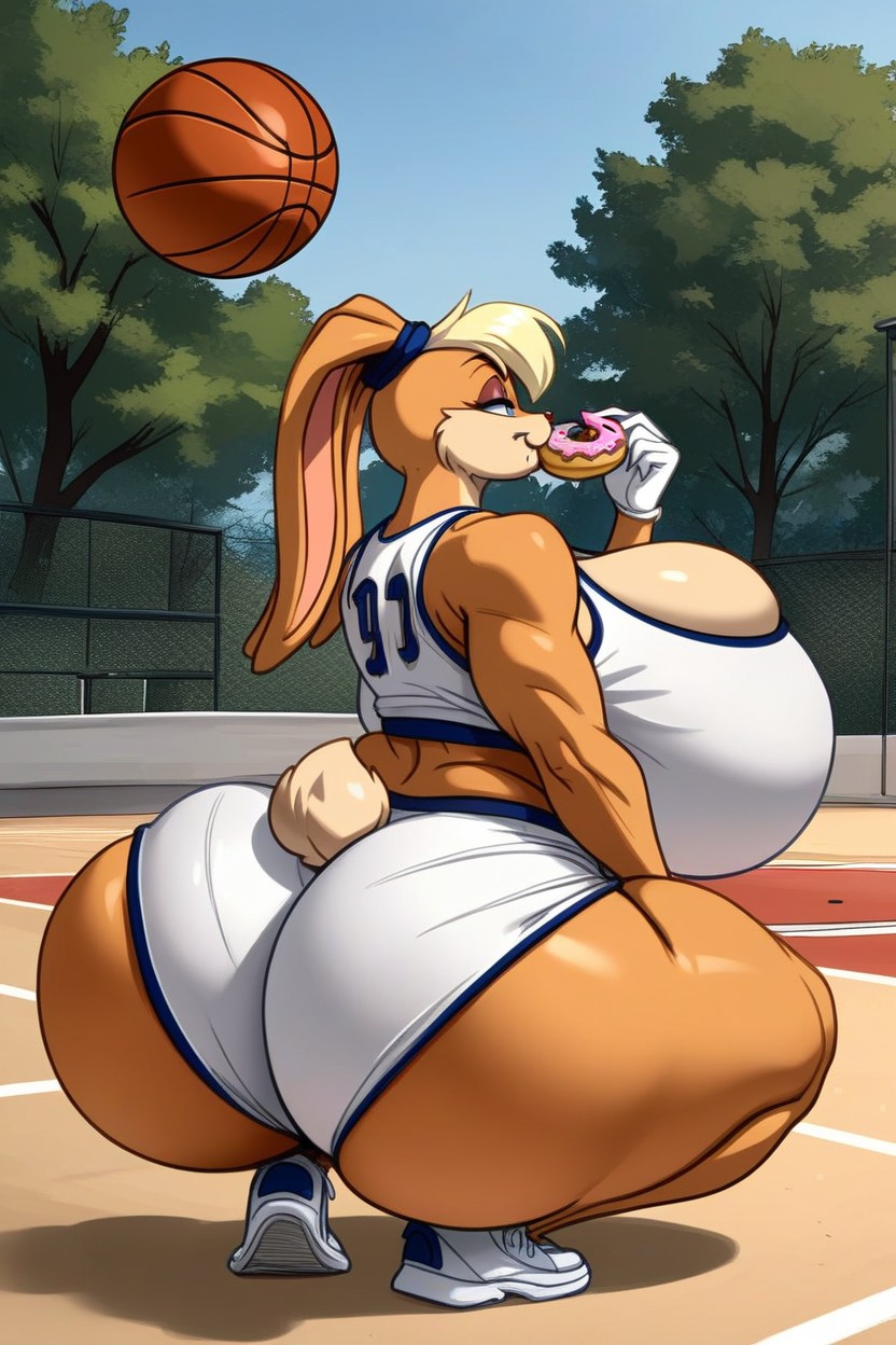 Full Body, Bimbo, Eating AI Porn