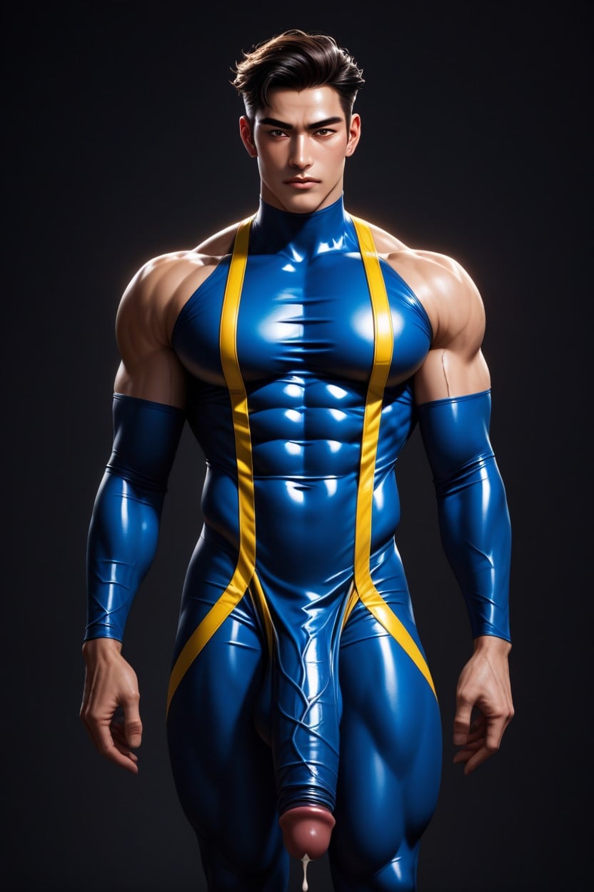 Sculpted Chest, Strong Arms, Erection AI同性戀黃片