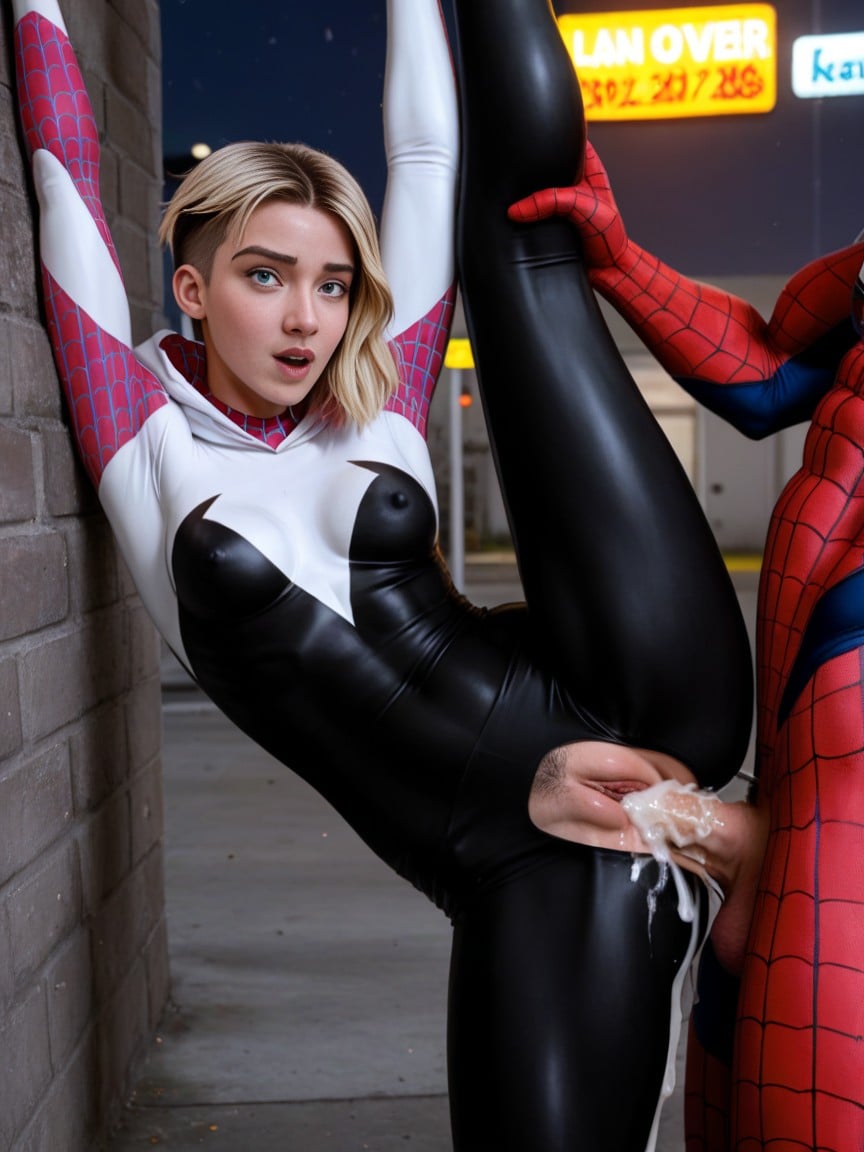 Spider Gwen Stacy, Hdr, Shaved Vagina AI Porn