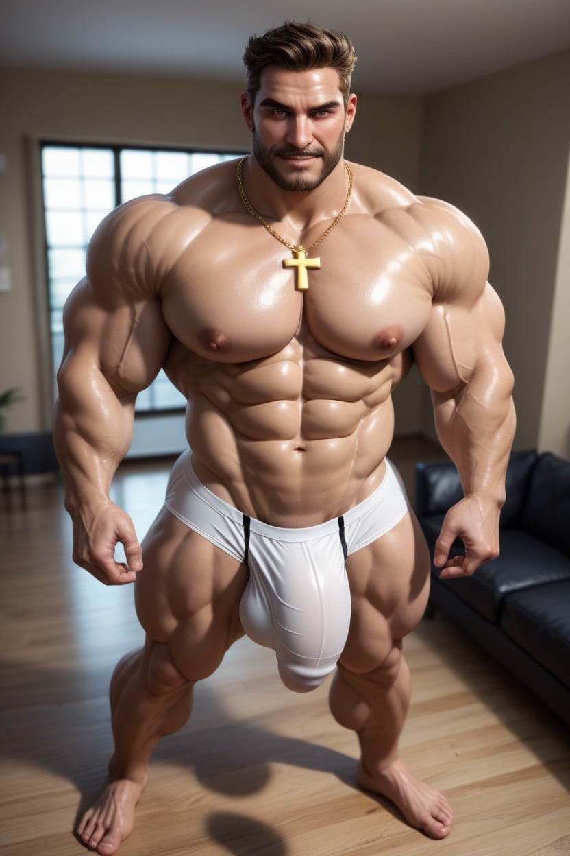 Naked, Huge Meaty Cocks, Blushing Porno IA Gay