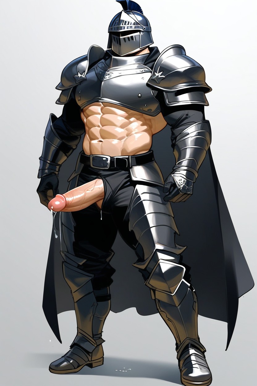 Fully Clothed, Exposed Penis, Black Knight Helmet AI同性戀黃片