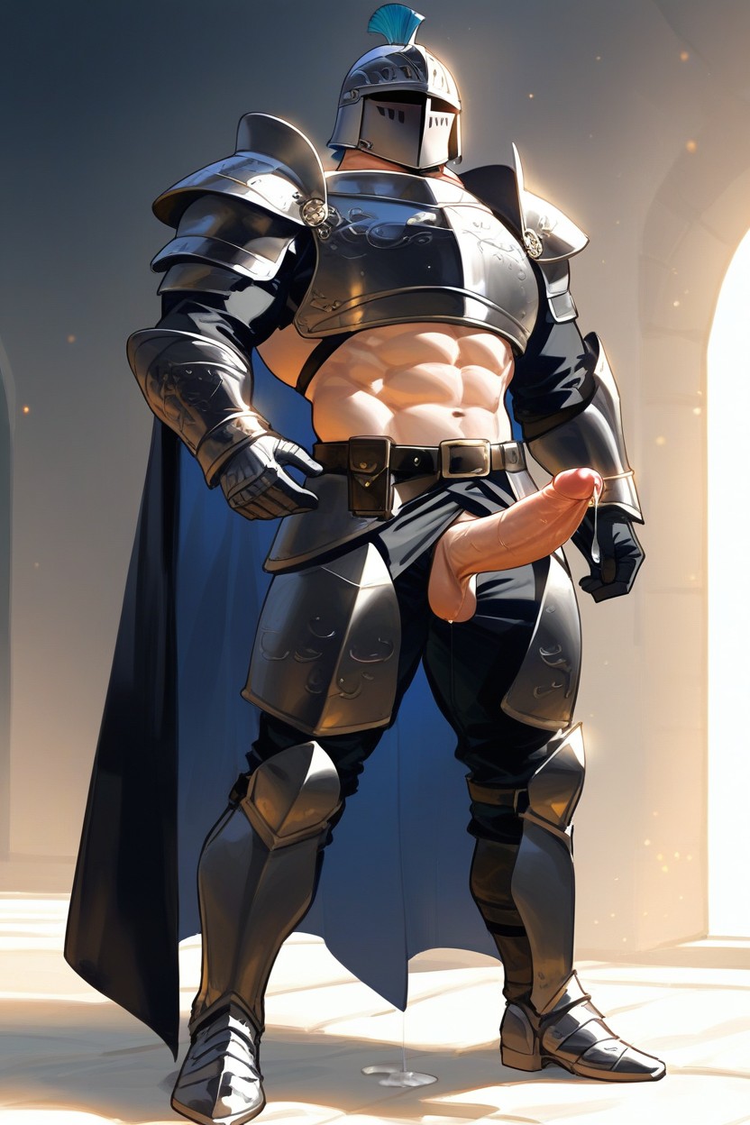 Moonlight Rays, Hard Penis, Looking At Viewer AI Gay Porn