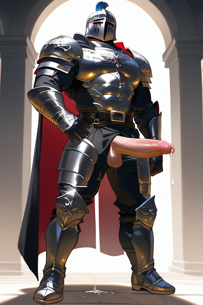 Legs Apart, Hard Penis, Long Penis AI Gay Porn