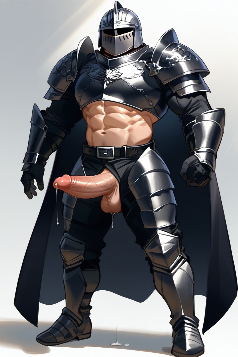 Front Side View, Erect Penis, Full Body View AI Gay Porn