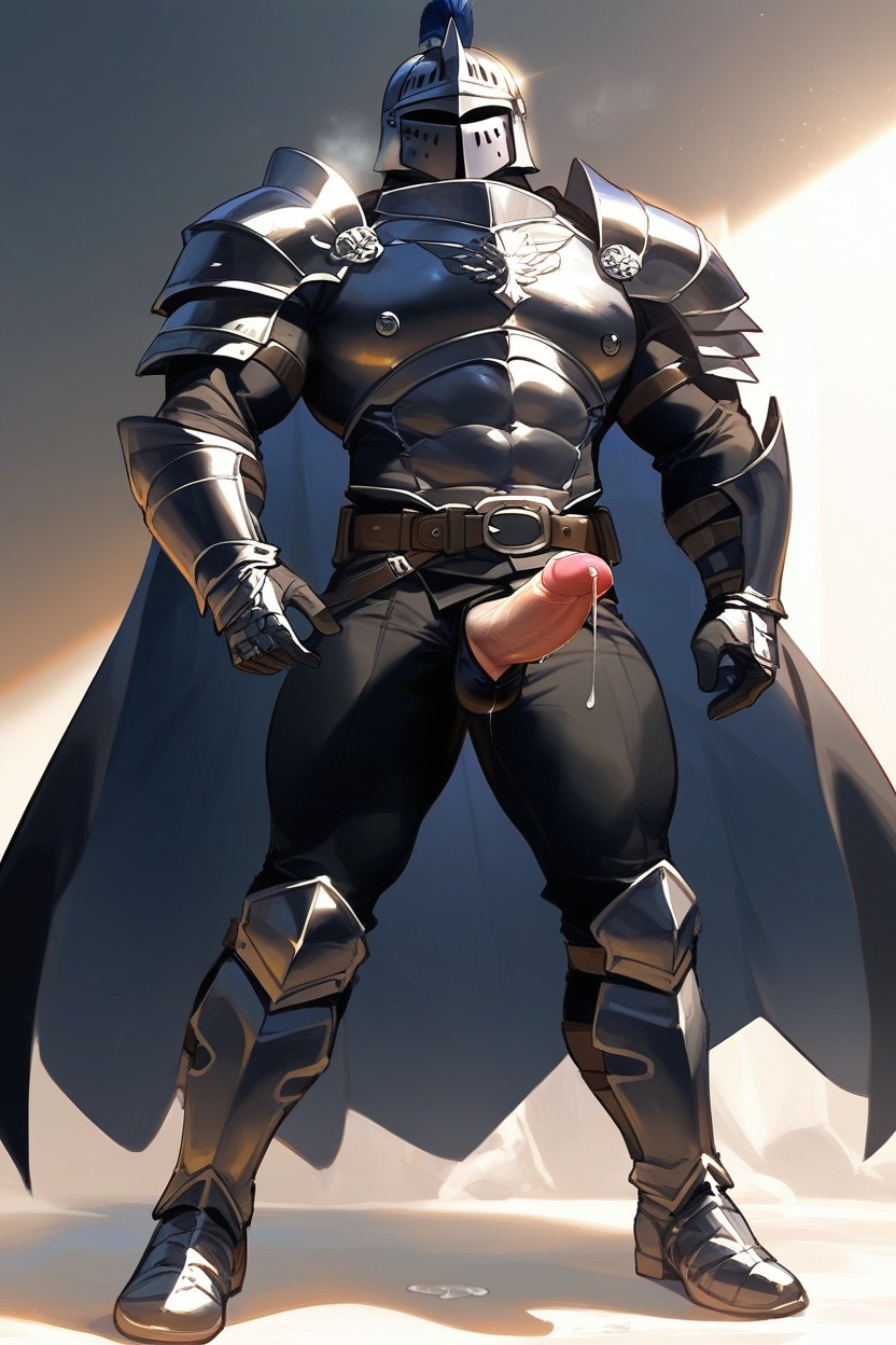 Full Body View, Black Leggings, Tall Height AI Gay Porn