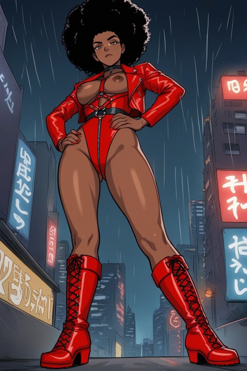Mistress, Brown Eyes, Afro Hentai AI Porn