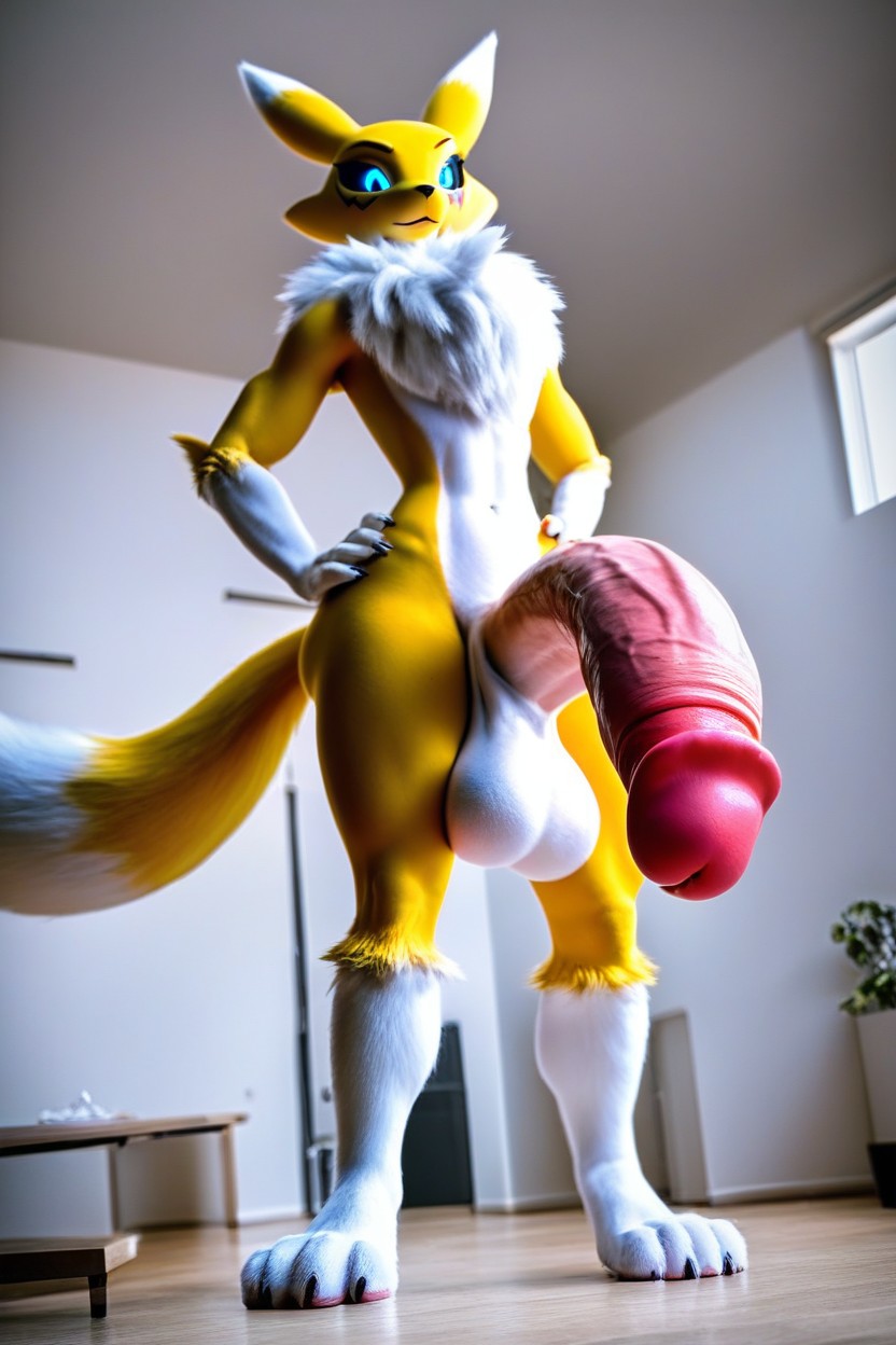 Massive Paws, Pov Looking Directly Up, Penis Is Too Big Furry AI Porn