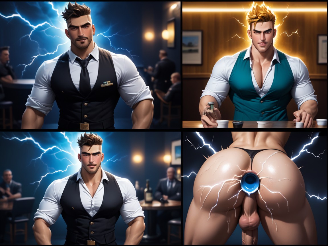 Large, Black Skies, 18+ AI Gay Porn
