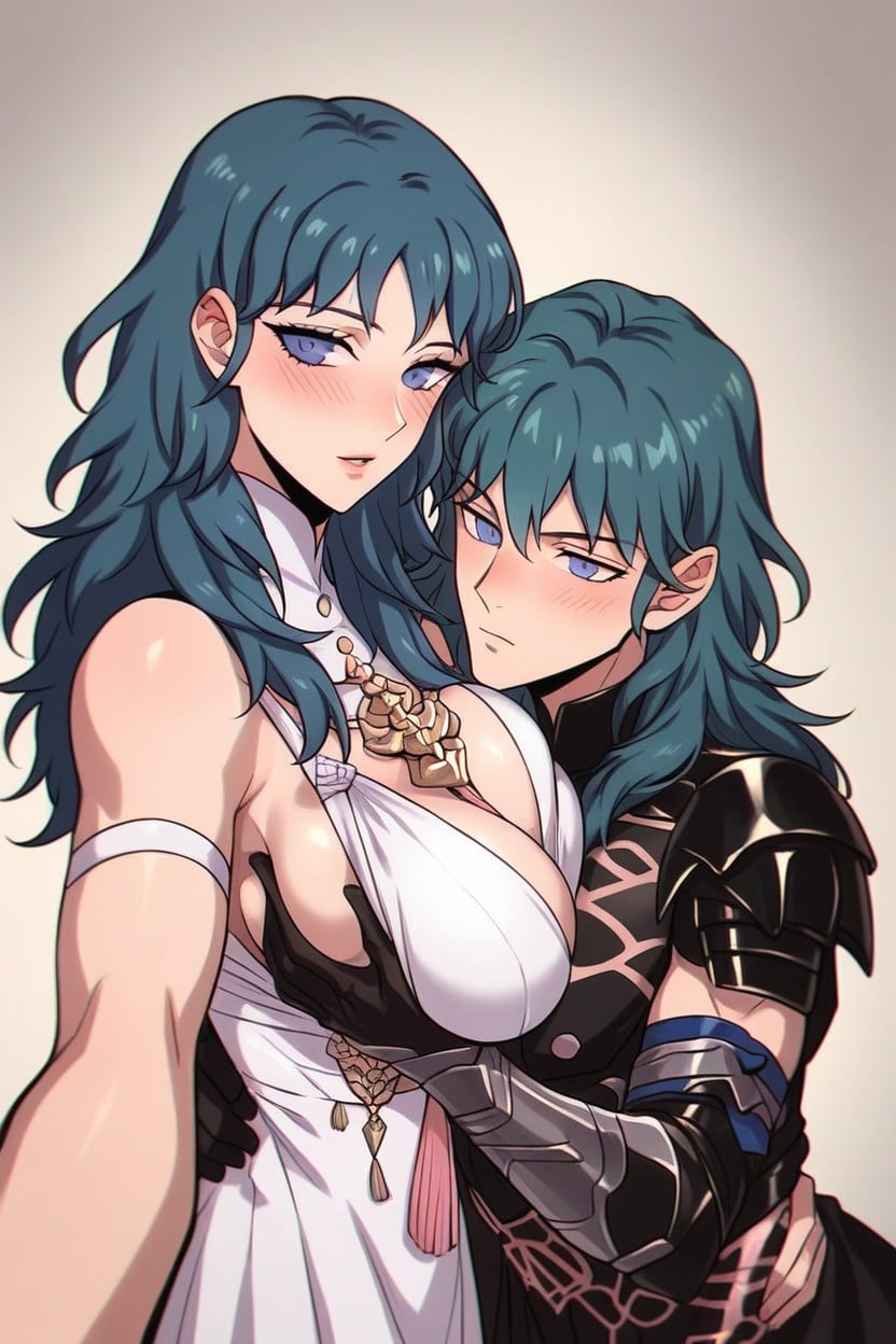 Breast Smother, Breasts To Face, Byleth Takes Selfie Of Man Groping Her Titties Hentai AI Porn