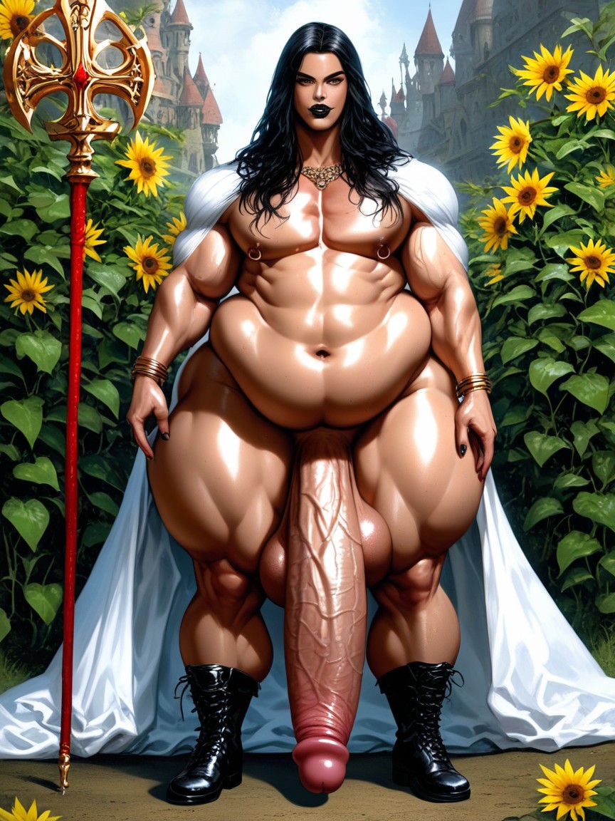 Extremely Morbidly Obese, Hyper Penis Length, Hyper Cock Longer Than Leg AI Gay Porn