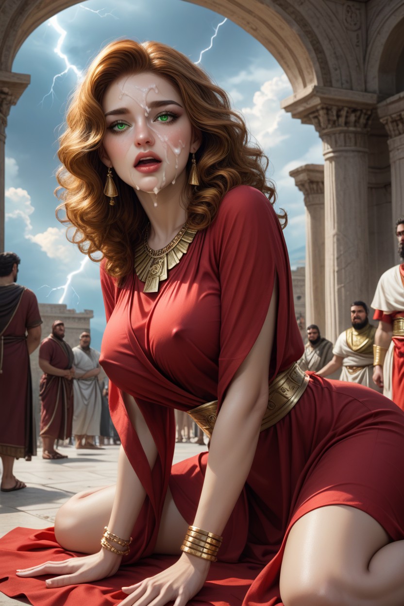 Curly, Gold Necklace, 18+ Hentai AI Porn
