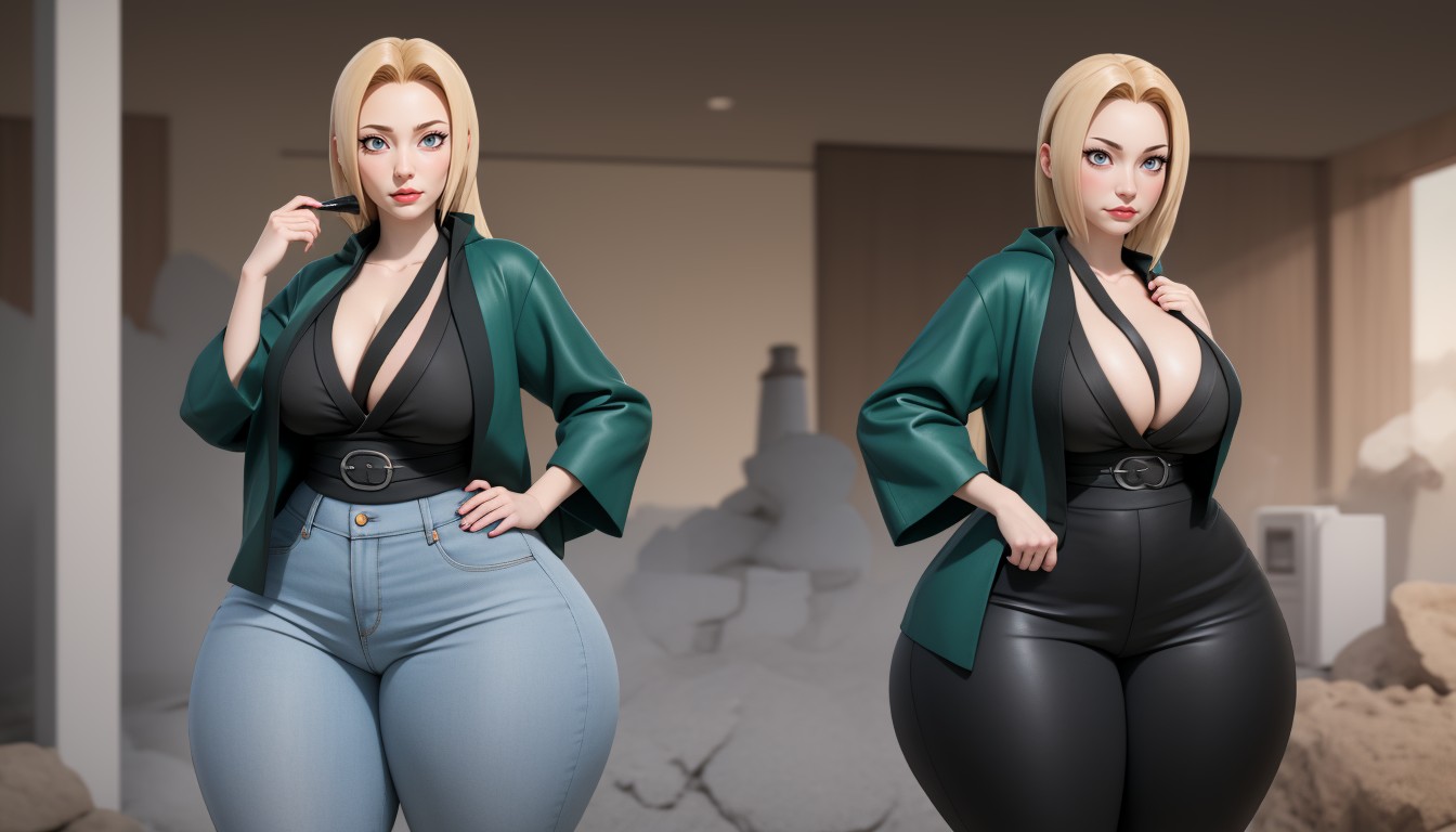 Extremely Large Ass, Best Face, Tsunade (naruto) Hentai AI Porn