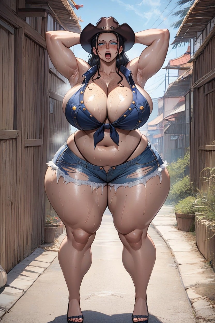 Ssbbw, Toned Arms, Looking At The Viewer Hentai AI Porn