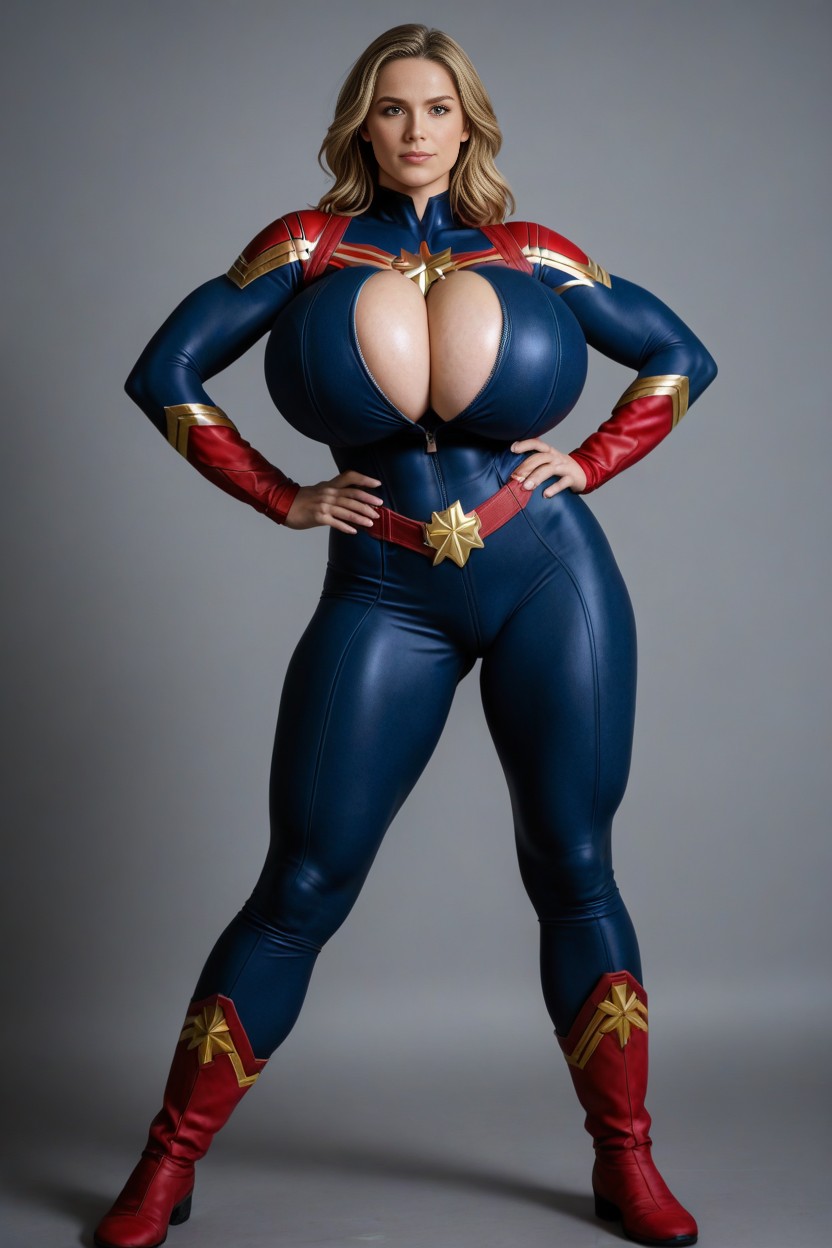 腰に手を当てる, Super Giant Massive Tits, Hyper Breasts AIポルノ