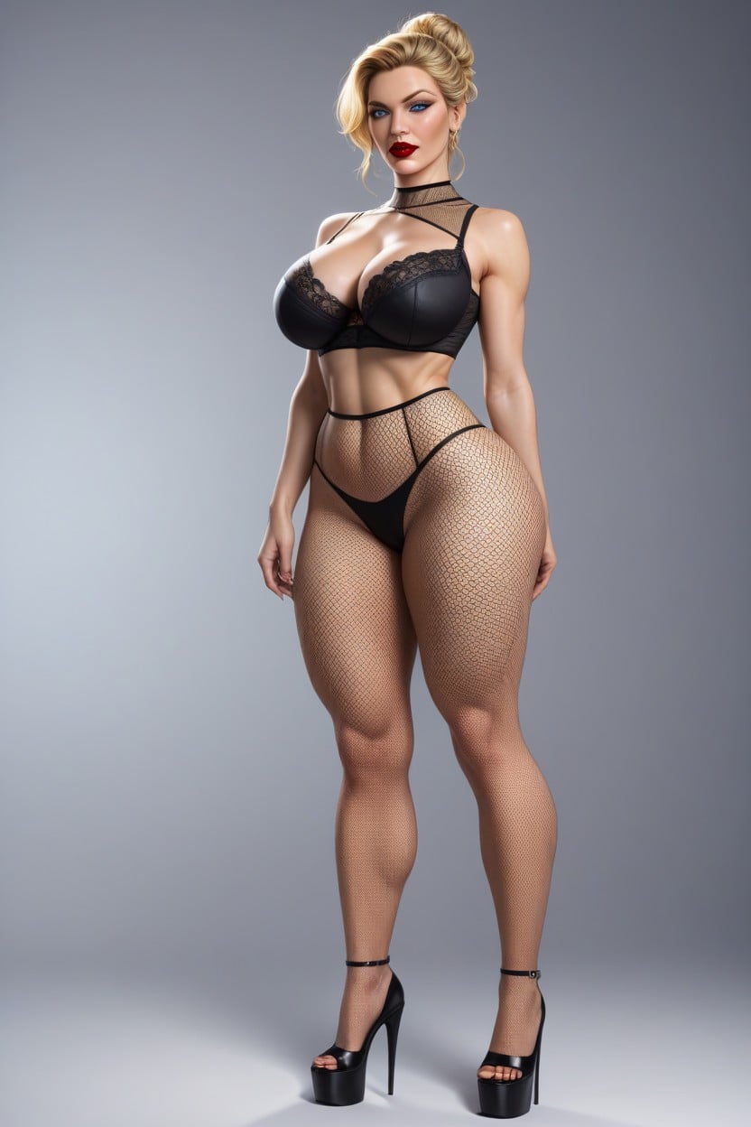 Hips Size Cm, Photorealistic, Blue Eyes AI Porn