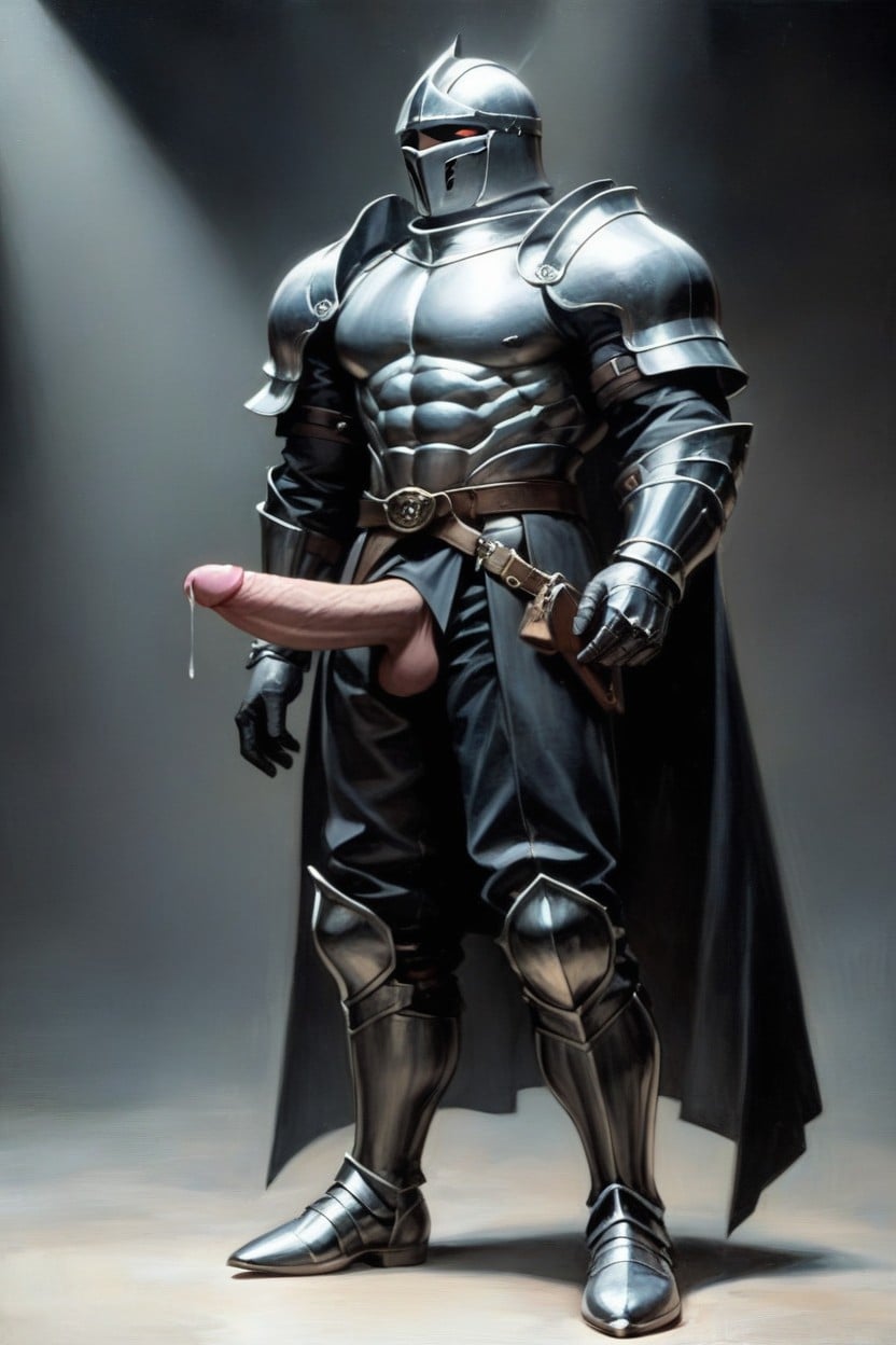 Fully Clothed, Muscular Body, Exposed Penis AI Gay Porn