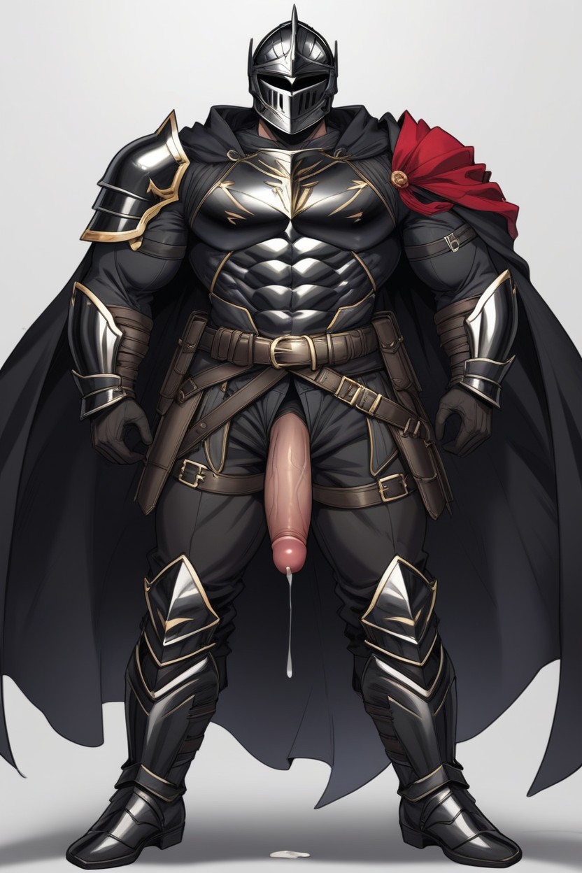 Dynamic Pose, Muscular Body, One Knight AI Gay Porn