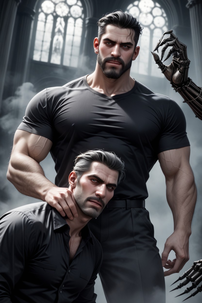 Fog, Glowing Veins, Drooling AI Gay Porn