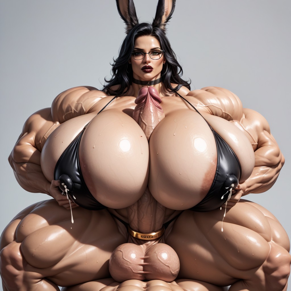 Hyper Muscles, Viera, Futanari Bodybuilder Shemale AI Porn