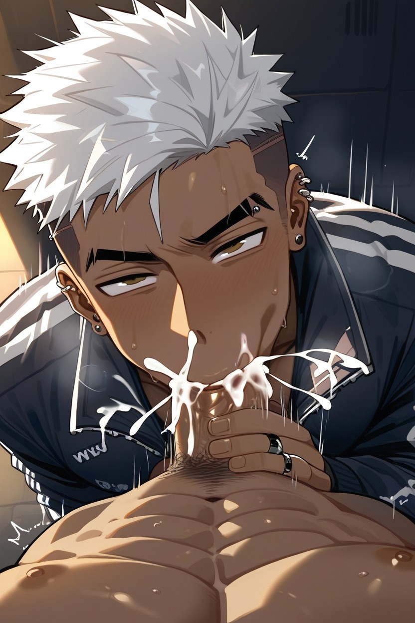 Sweaty, Muscular, True Damage Skin AI Gay Porn