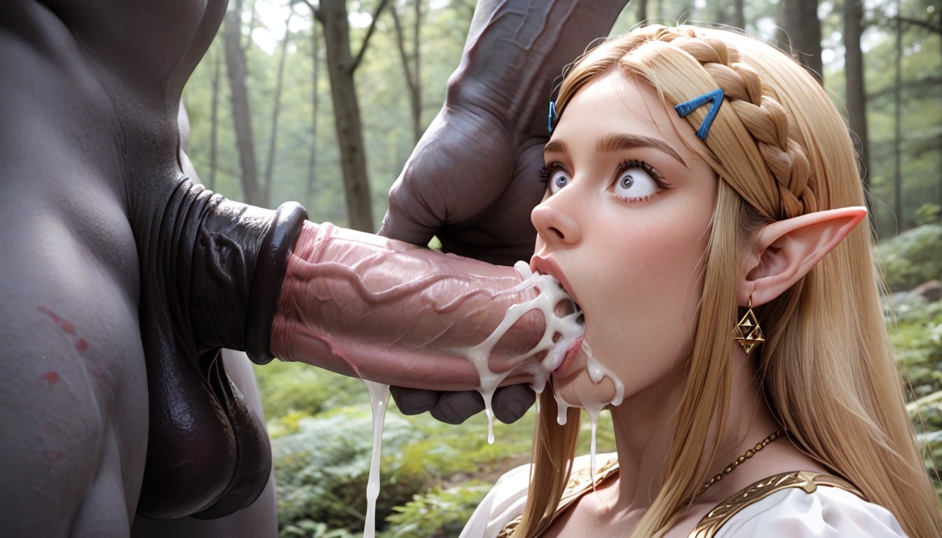 Forest, Eyes Open, Legs Together AI Porn