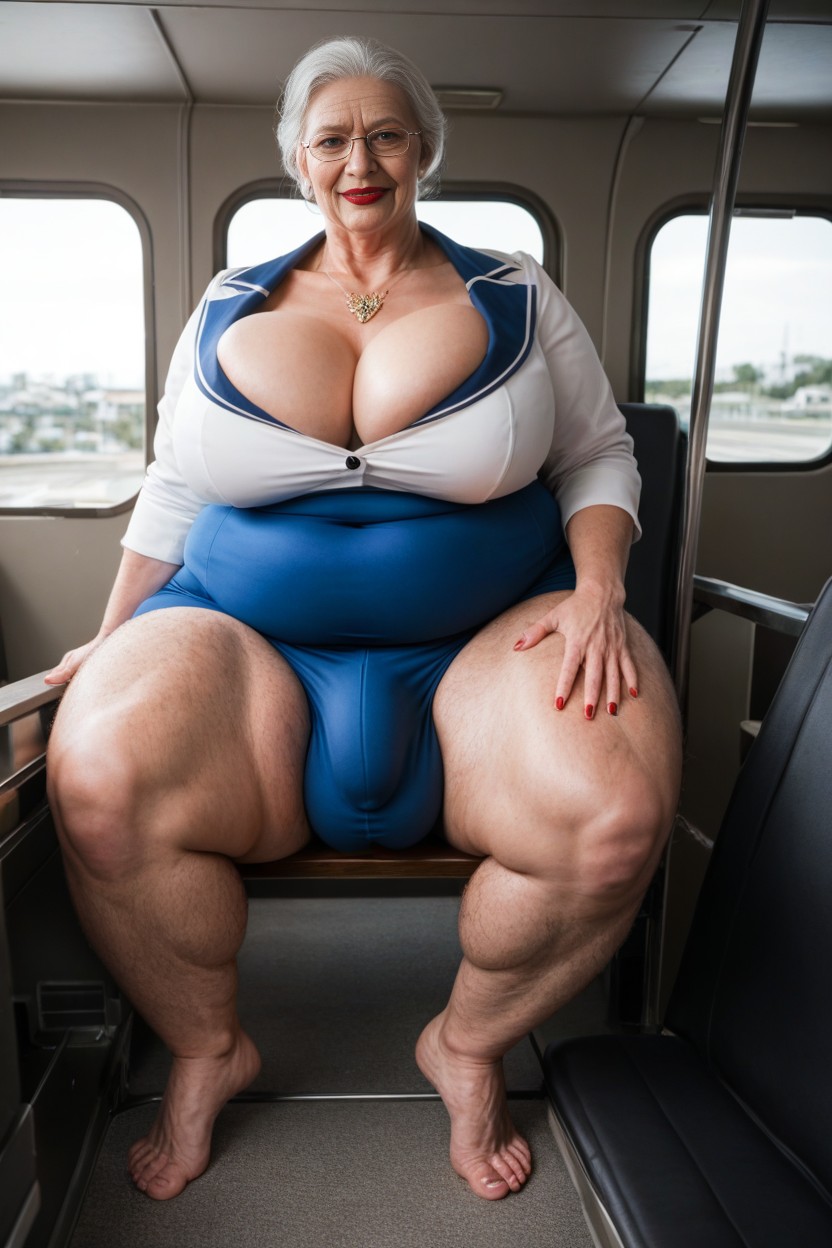 Hair Down, Extreme Cellulite Hairy Feet Like A Hobbit, Fully Clothed AI Porn