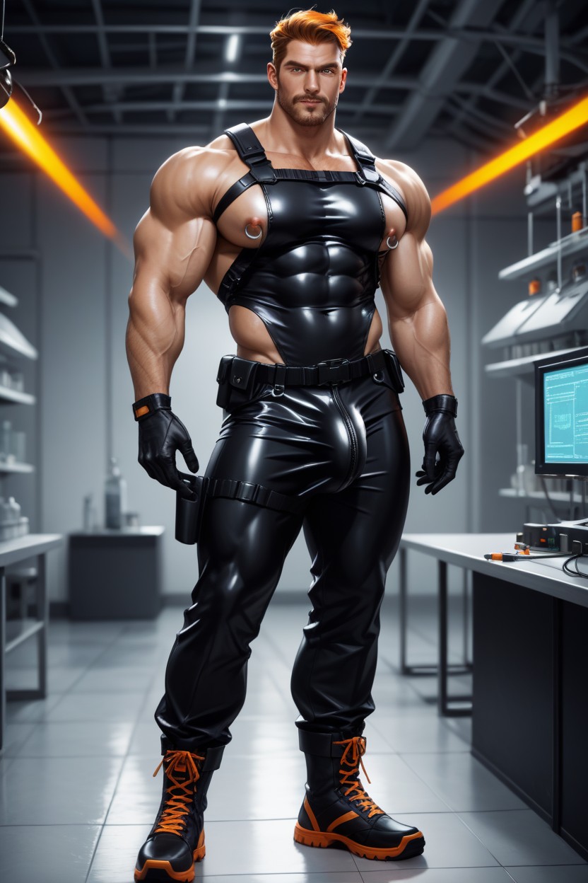 Biceps, Full Body, Massive Pecs AI Gay Porn