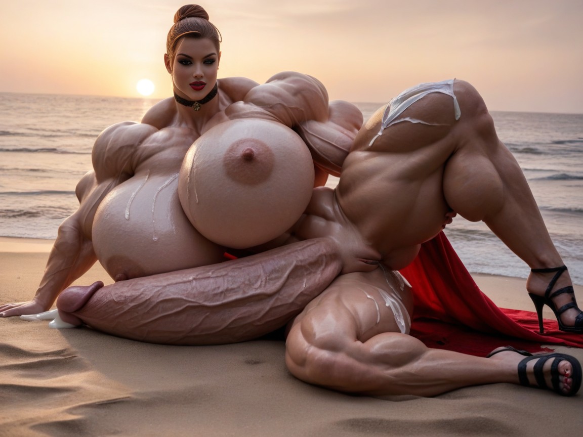 Hyper Steroid Muscle Fbb, Hyper Jacked Muscle, Autopaizuri AI Porn