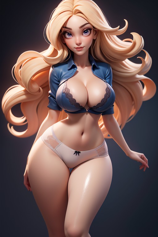 Wet Crop Top, Wide Angle, Upright Breasts Hentai AI Porn
