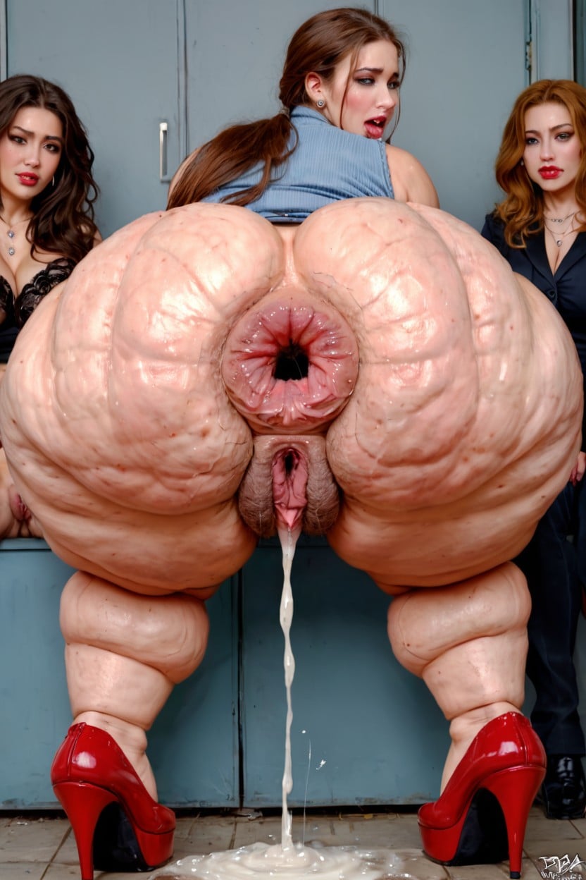 Fat Pussy, Gigantic Saggy Breasts, Increase Anus Gaping Size BBW AI Porn