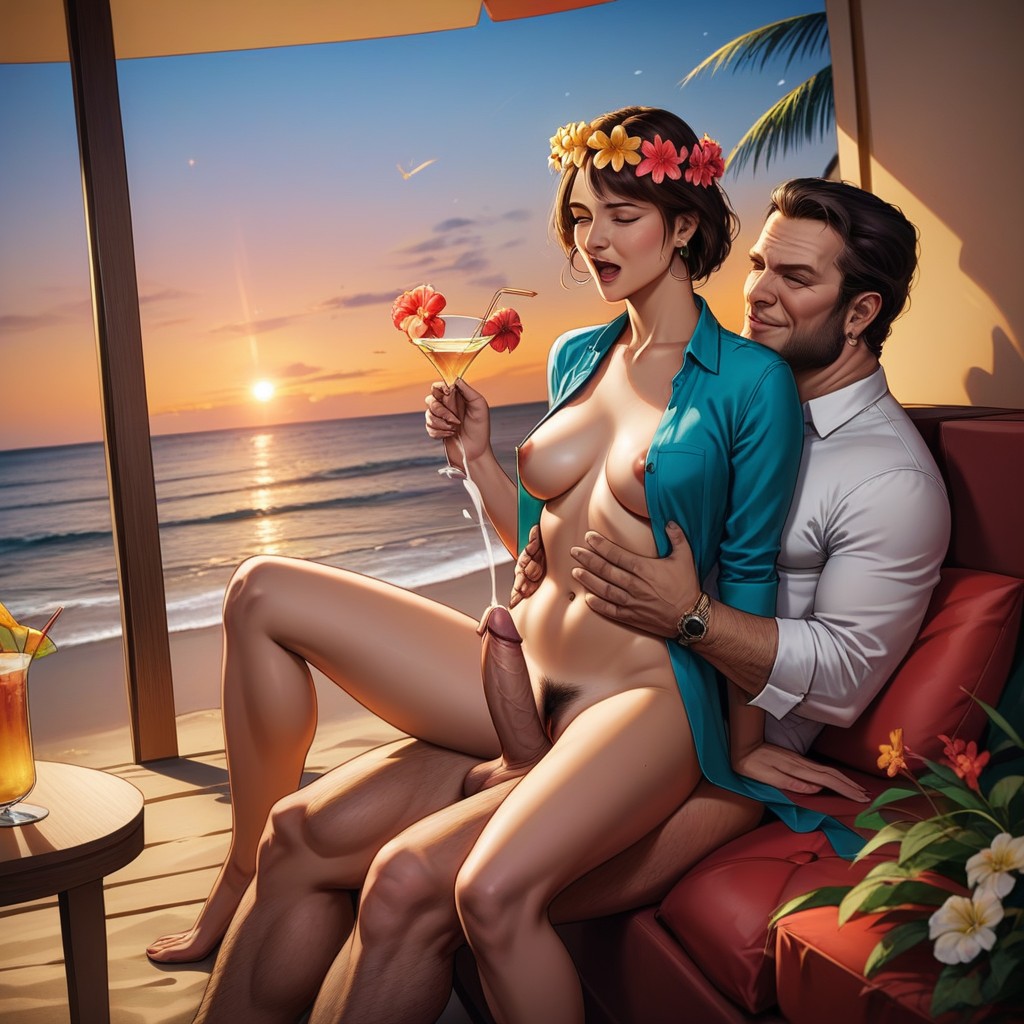 Beach Through Window, Bedroom, 20+ AI Porn