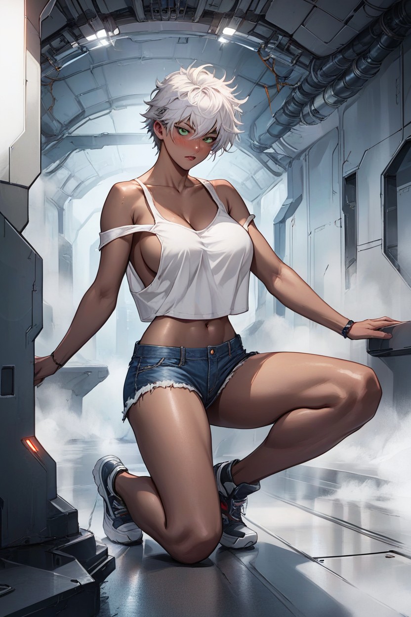 Detailed Face, Skinny, Thick Eyelashes Hentai AI Porn