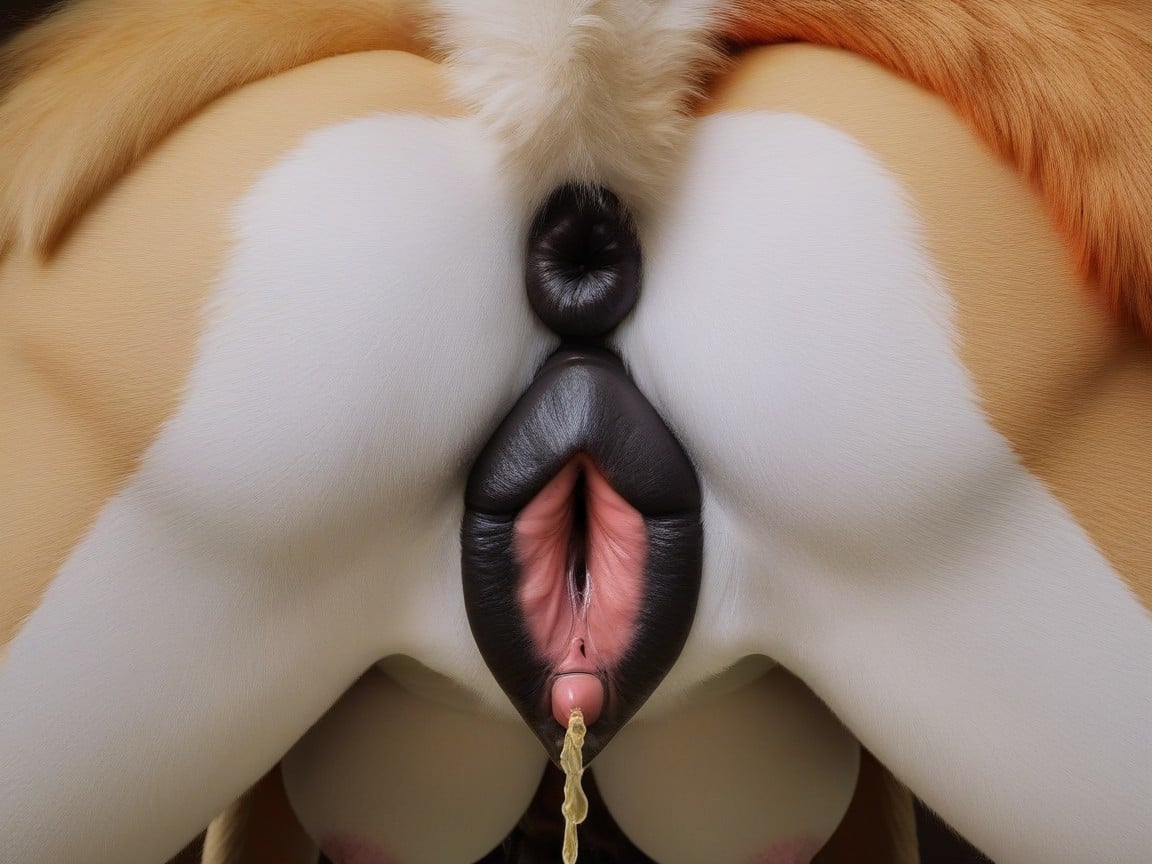 Nude, Open Pussy, Pee Furry AI Porn