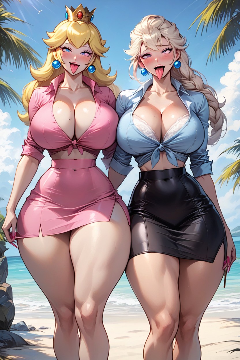 Rounded Ass, Fitted Office, Wide Hips AI Porn