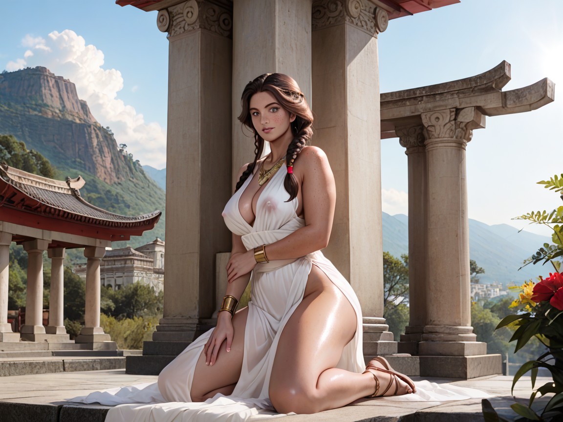 Xena Warrior Princess, Beautifully Braided Hair, Zoom Layer Hentai AI Porn