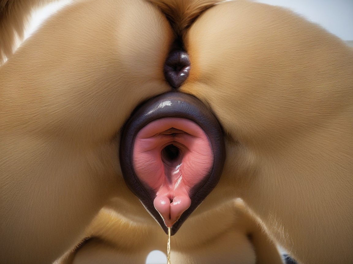 2 People, Peeing, Dripping Pussy Furry AI Porn