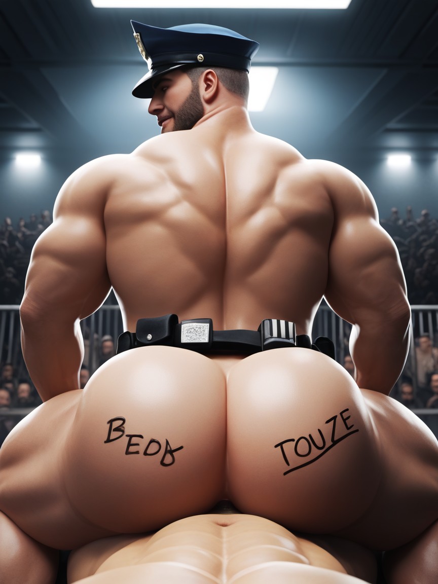Extremely Large Ass, Bottom Is Powerful, Male AI Gay Porn
